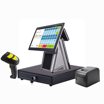 15.6 इंच POS सिस्टम कैश रजिस्टर कैशियर प्रिंटर के साथ ऑल-इन-वन POS
